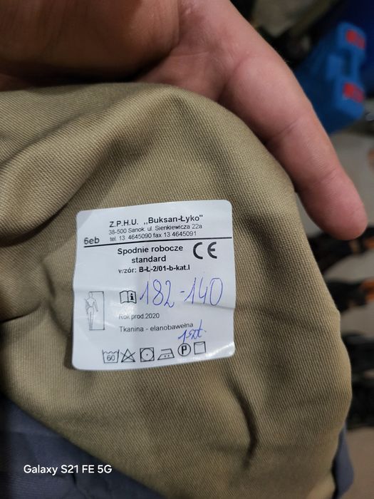 Zestaw ciuchów roboczych