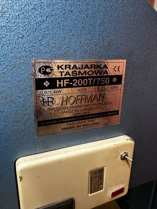 Nóż taśmowy krajarka taśmowa