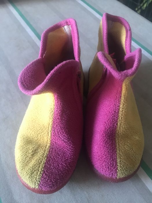 Pantufas rosa/amarelo, menina, 27