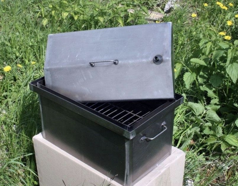 Коптильня  горячего  копчення.