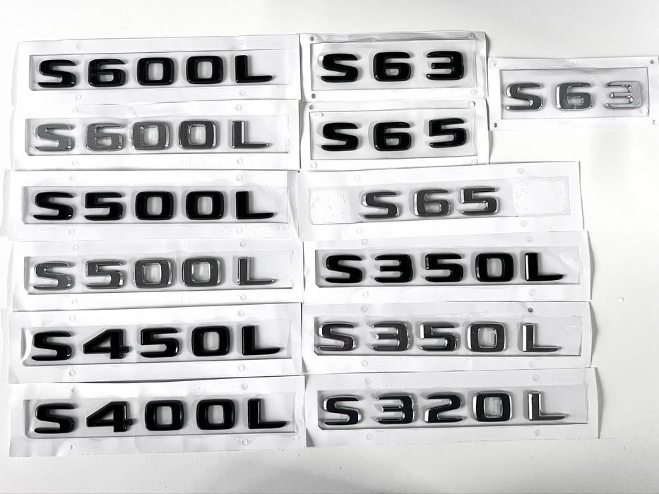 Шильдик напис значок S400, S420, S450, S500, S600