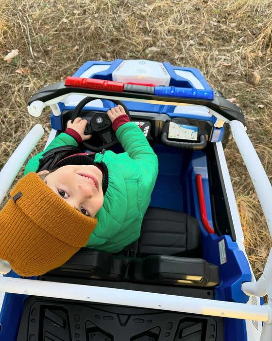 Dwuosobowe auto dla dzieci BUGGY POLICJA 800W 24V 4x4 samochodzik