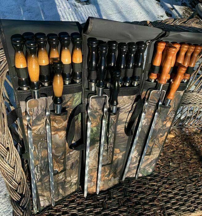 Шампури у кейсі футлярі на подарунок чоловіку, кума, брату, тестюф