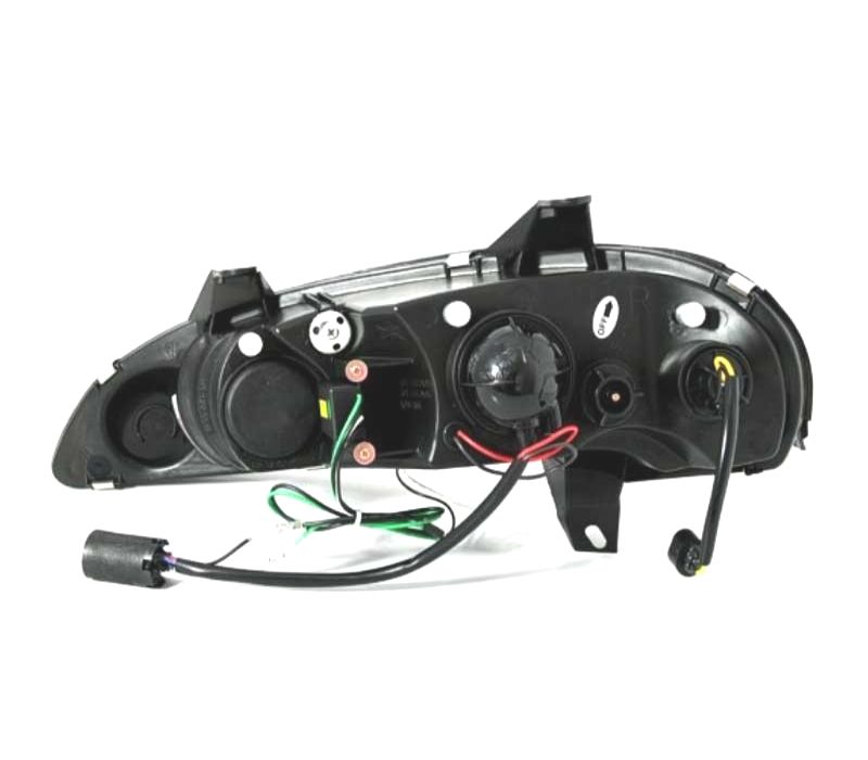 FARÓIS FRONTAIS LUZ DIURNA LED PARA OPEL TIGRA 94- FUNDO PRETO