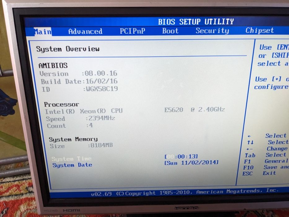 Комплект Huanan X58 Sok1366+Xeon5620+8gb