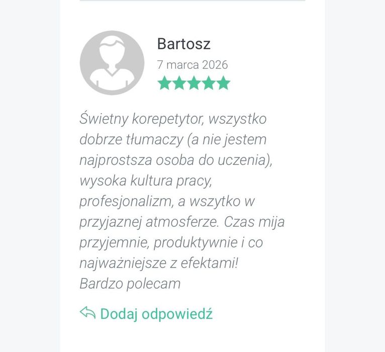 Korepetycje z chemii, Warszawa stacjonarnie