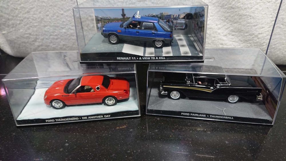 9 Carros 1/43 - Cenas Filmes 007 James Bond