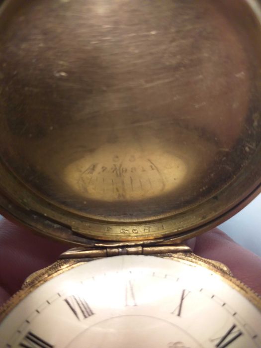 Columbus Ohio pozłacany zegarek kieszonkowy.  Nie sprawny na części