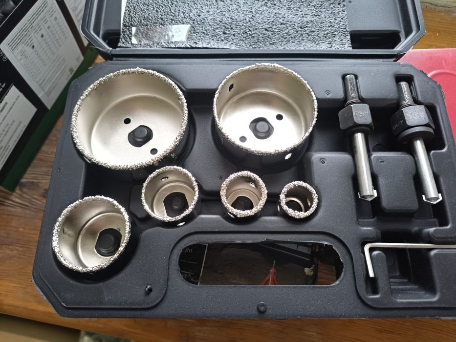 Parkside zestaw otwornic do stołów twardych