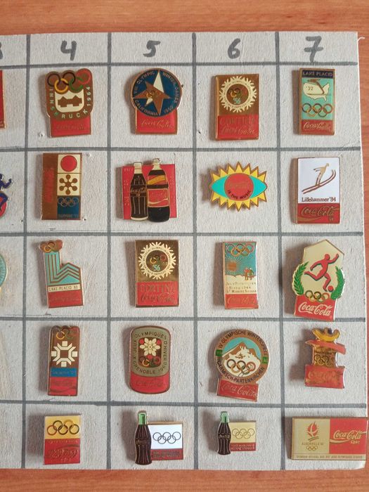 Pins da coca-cola