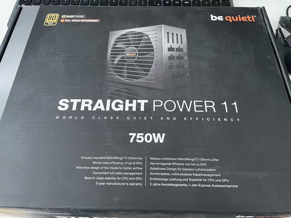 Zasilacz Be quiet! Straight Power 11 750W 80 Plus Gold - modularny