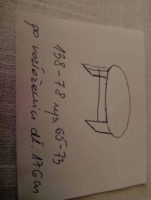 Ława rozkładana owalna stół rozkładany okleina