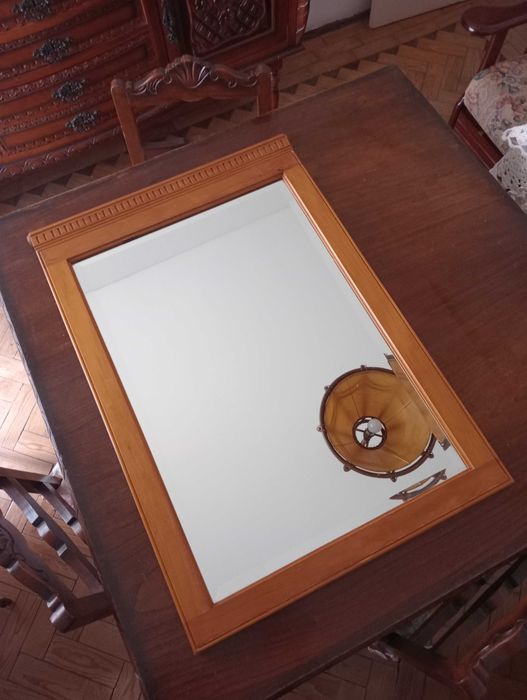 Espelho Vintage em Madeira de Cerejeira (80x55cm) – Estilo Clássico