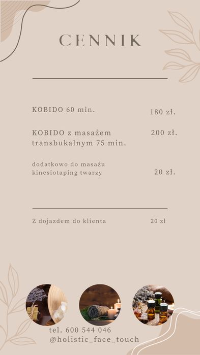 Kobido- liftingujący  masaż twarzy  z elementami relaksu z dojazdem do