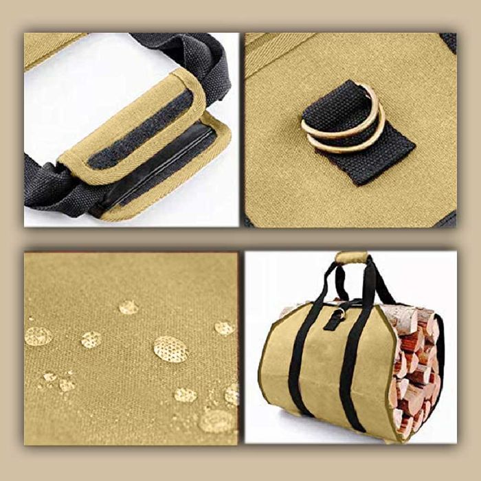 Сумка для зручного перенесення дров 45×30 см (з ременями) переноски