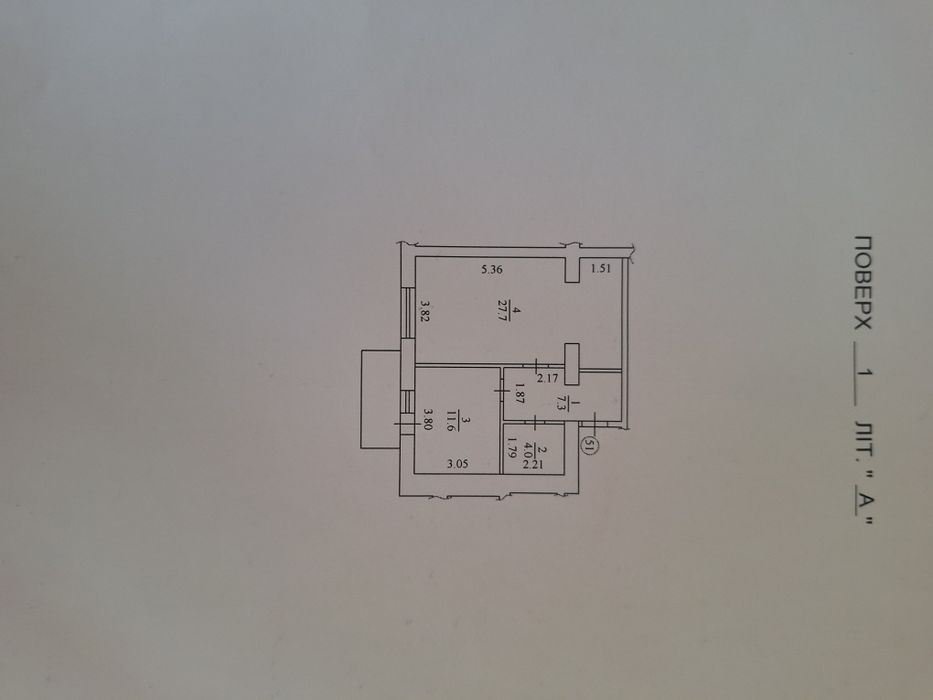 1-кімнатна 52 м з індивід ГАЗ  опаленням на вул. НОВА 31-Б в Борисполі