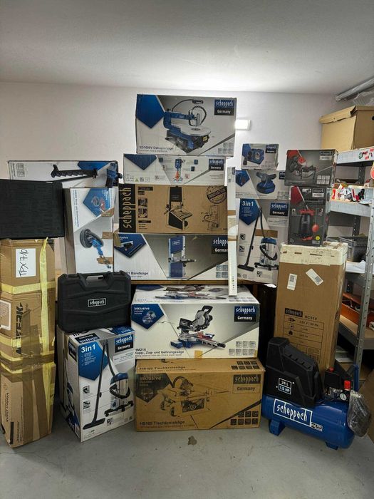 Palety Mix Elektronarzędzia Scheppach i inne