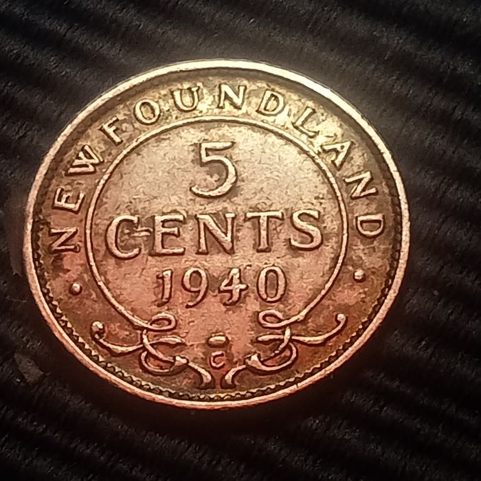 moeda de prata 5 cents 1940