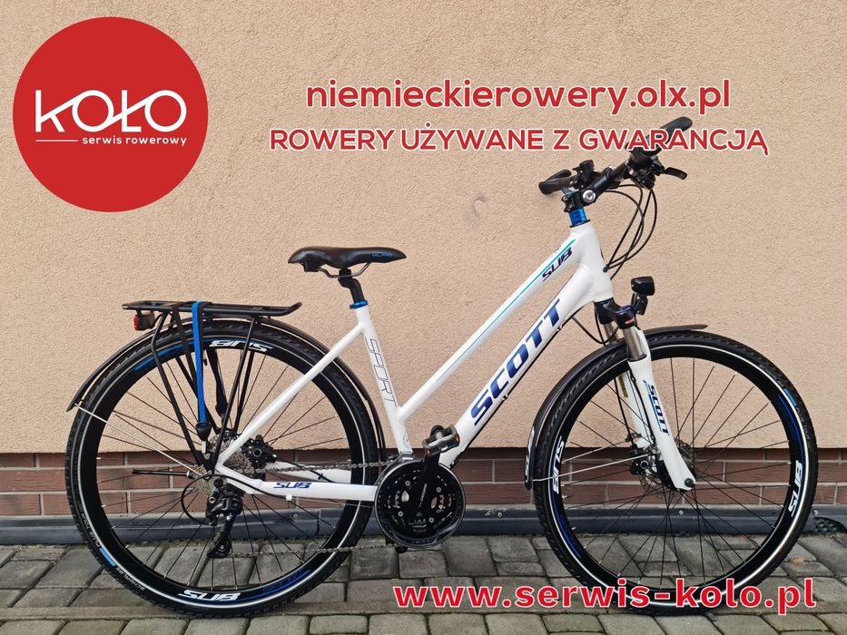 Rower damski damka crossowy SCOTT koła 28  SHIMANO DEORE XT aluminium