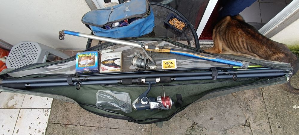 Canas de pesca bom estado