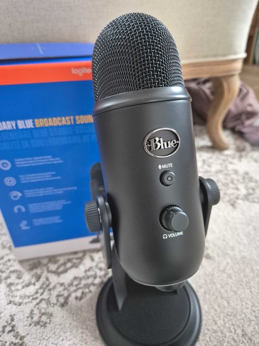 Mikrofon Blue Yeti USB Logitech czarny nowy
