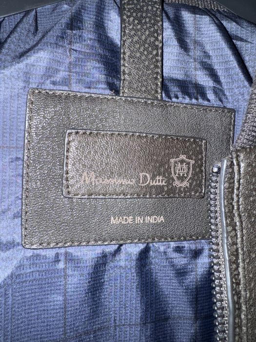 Casaco estilo bomber pele Massimo Dutti tamanho L