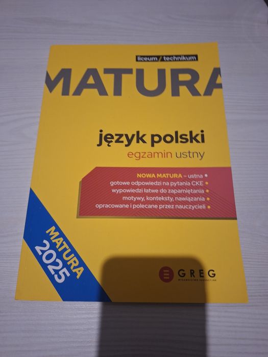 Greg Matura ustna z polskiego 2025- Nowa