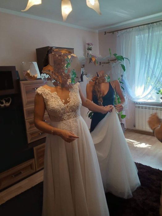 Suknia ślubna delikatna