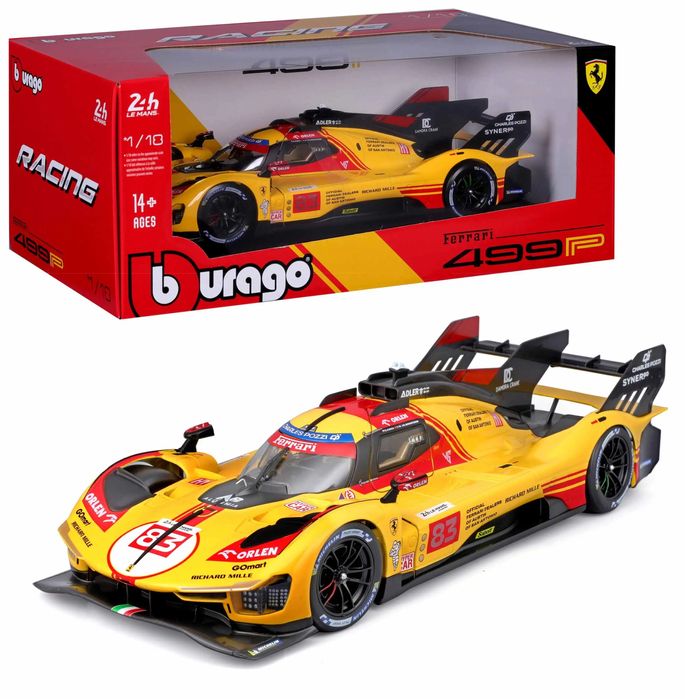 Bburago Model 1:18 Ferrari 499P Kubica AF CORSE LMH FIA Hypercar 18-16304. Bburago. Nowy Produkt