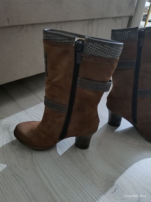 Buty Mustang zamsz -skora