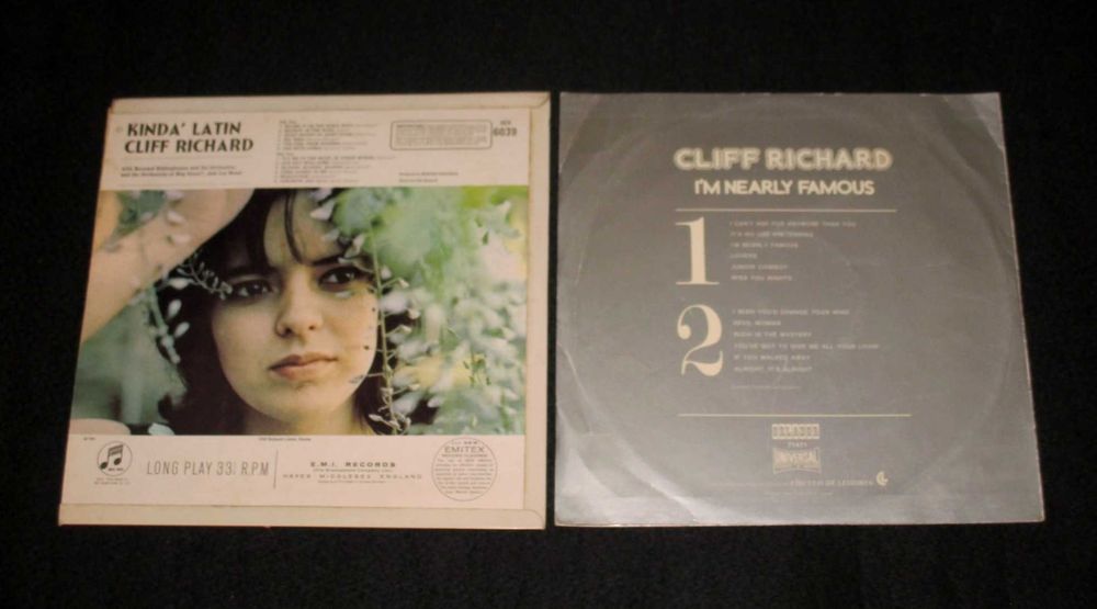 Discos LP Vinil Cliff Richard Kinda Latin 1966 I'm Nearly Famous 1978