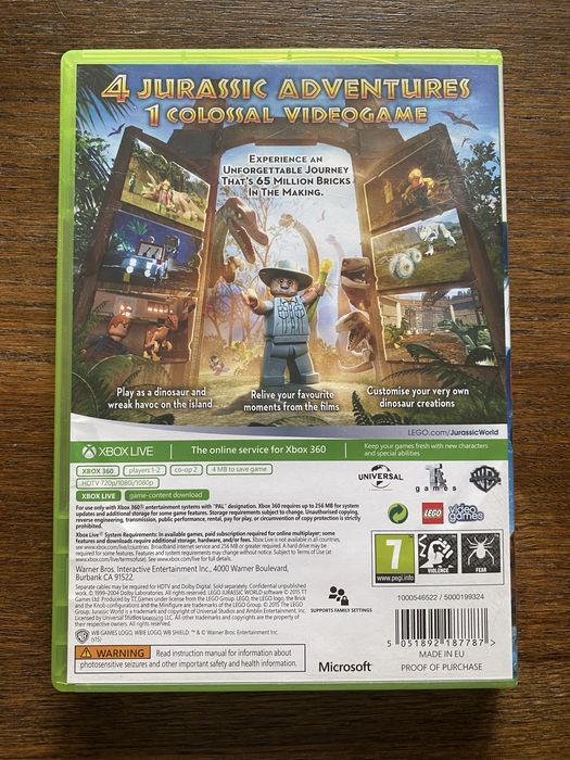 Lego Jurassic World / XBOX 360
