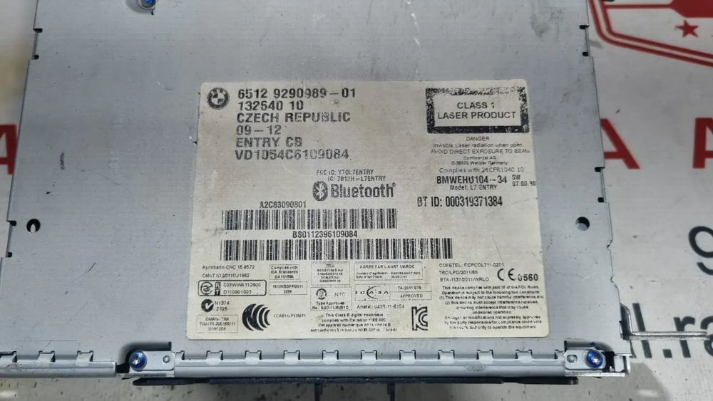 Auto Rádio BMW Série 1 F20 6512929098901 Original
