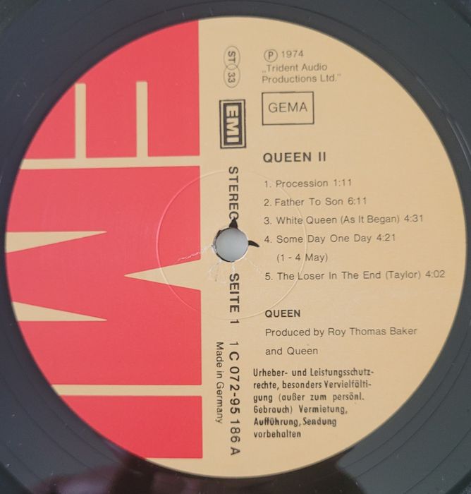 Queen - Queen II  LP 1977 Ger. EX!