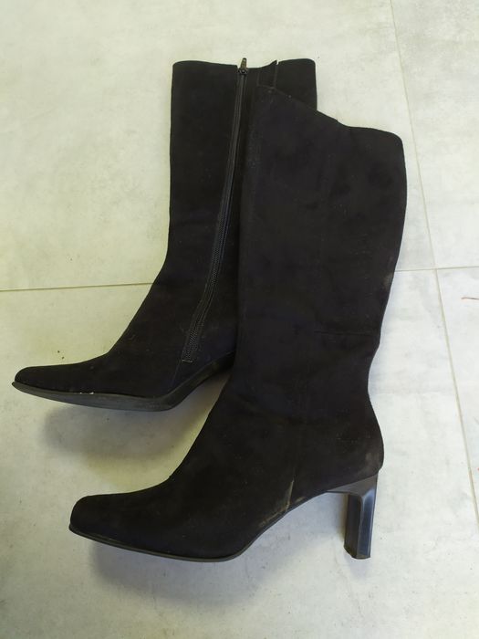 Zamszowe kozaki rozmiar 37