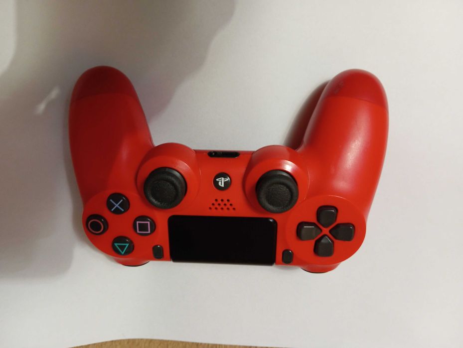 Original Sony DualShock 4 V2 (Magma Red) – Nowa Bateria | Stan Idealny