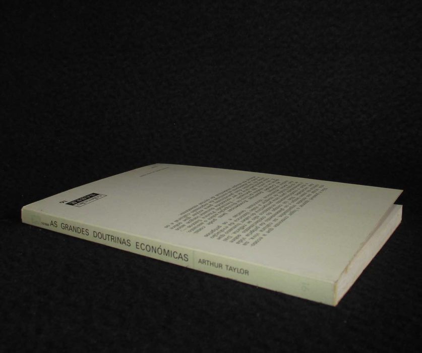 Livro As Grandes Doutrinas Económicas Arthur Taylor
