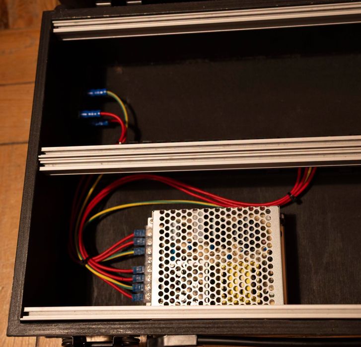 Mala para Sintetizador Modular com tampa e power - 6u 88hp