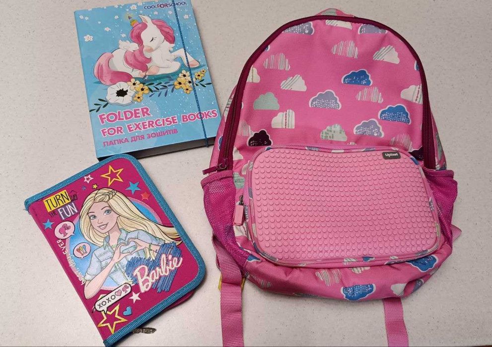 Рюкзак шкільний Upixel пенал Барбі