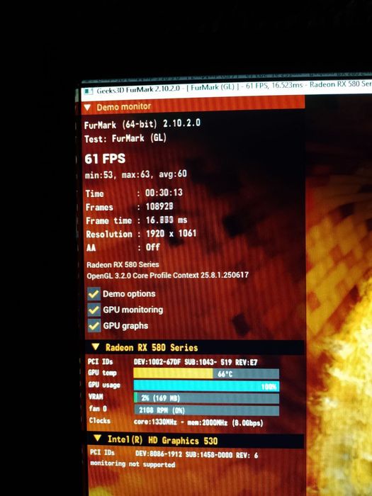 Відеокарта ASUS RX 580 Strix TOP AREZ 8gb