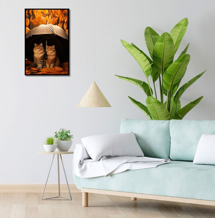 Plakat 40x60cm Jesienny Koci Schron