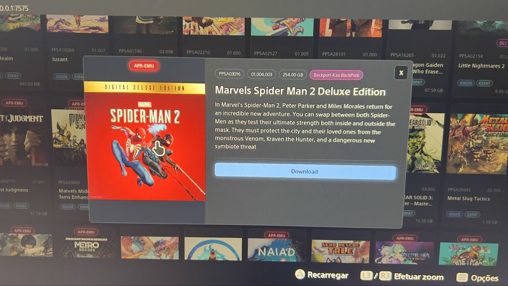 PS5 Desbloqueada (Como Nova) + Loja Integrada com 206 Jogos