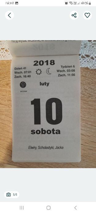 Kartka z kalendarza 10 luty 2026