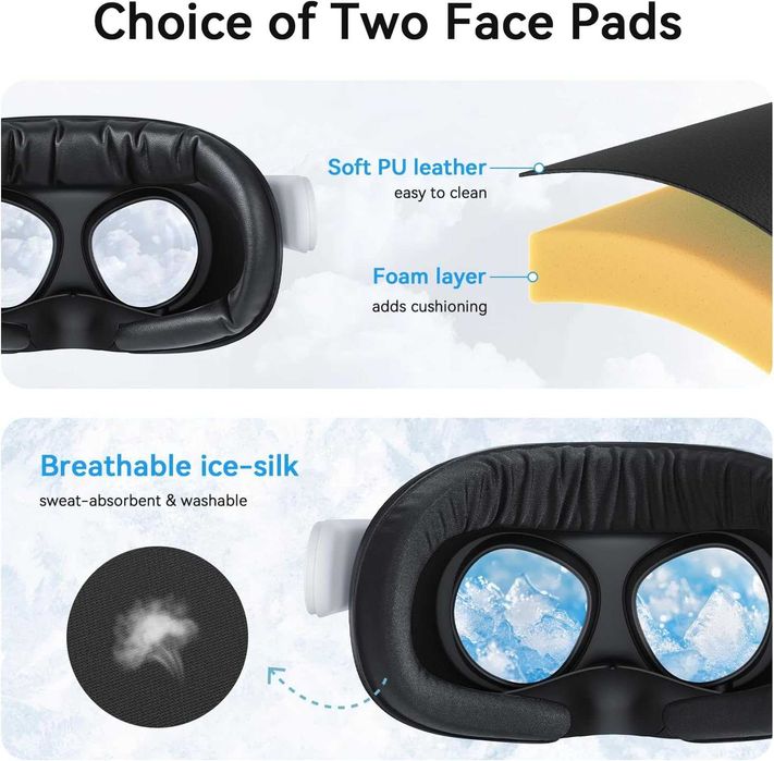 AMVR FC5 Upgraded Full Ventilation Design Face Pad Cover Meta Quest 3S