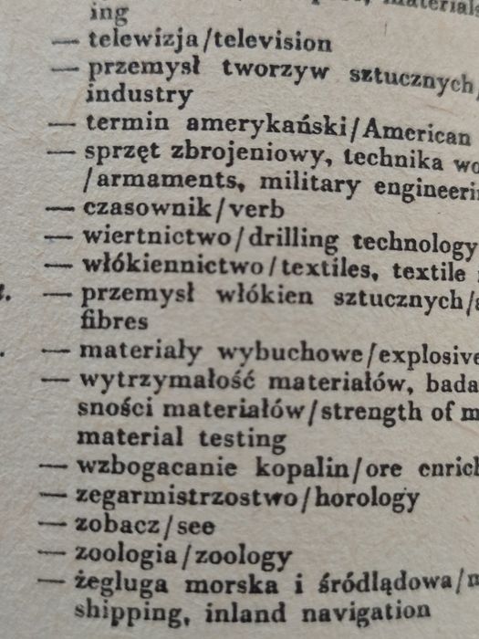 Słownik naukowo - techniczny polsko - angielski