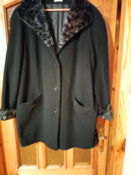 Cudny damski płaszczyk,70 % wełny,10 % kaszmir,XXL,Fabiani.