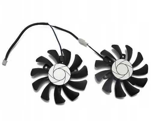 Wentylatory do Msi GTX 1650 SUPER 1050, 1050 Ti HA8010H12F 75mm PC GPU