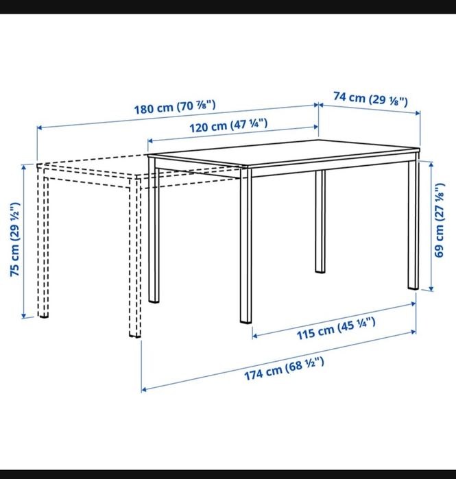 Mesa IKEA extensível
