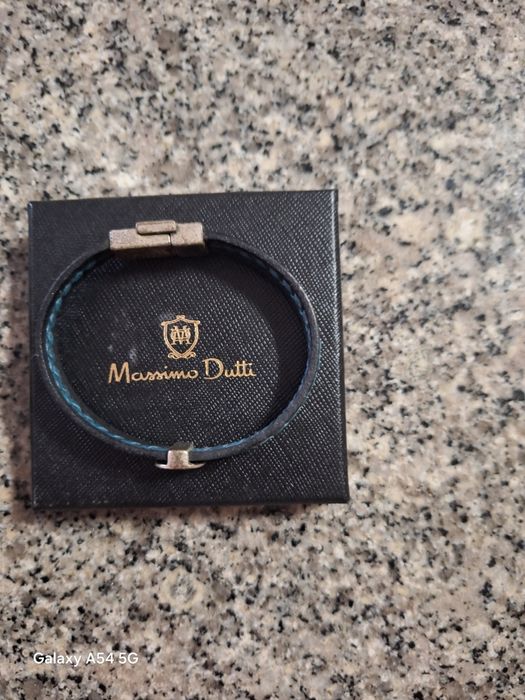 Pulseira em pele Massimo Dutti