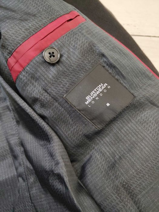 Burton Menswear Płaszcz czarny męski r. M